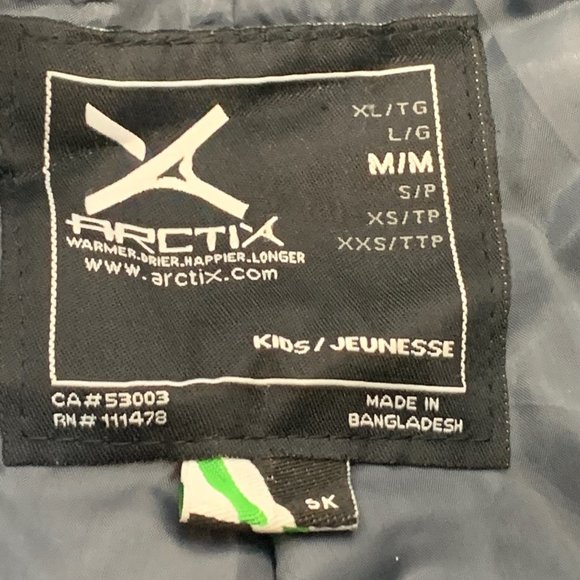 Brand New!! Kids Arctix Insulated Black Snow‎ Pants M (10/12) Wind Resistant - Picture 10 of 16